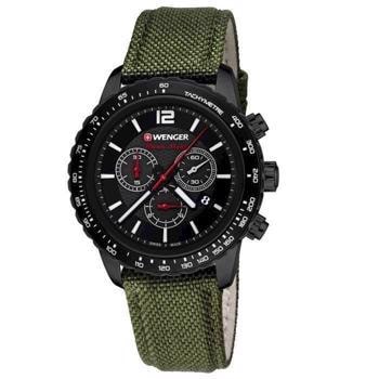 Roadster Black Night IP sort rustfri stål quartz Herre ur fra Wenger, 01.0853.110